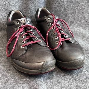 Ecco Biom Yak Leather Golf Shoes Sneaker Size 45 Black Gray Spikeless US Size 11